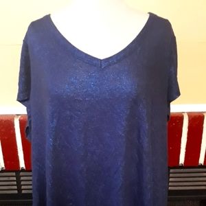 2 for $25 - Lane Bryant Blue Shimmer Top